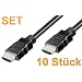 1aTTack High Speed HDMI Kabel SET (10 ST�CK) 1,5 Meter - HDMI Stecker auf HDMI Stecker - Full HD