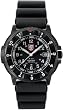 Luminox Men's Nighthawk 3401 Black Polyurethane Swiss Quartz Watch with Black Dial