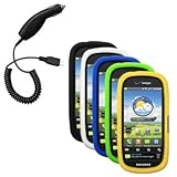 Five Silicone Cases / Skins / Covers (Black, White, Blue, Green, Yellow) &  ....