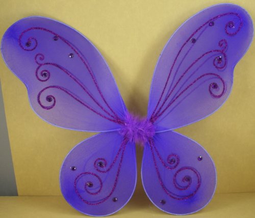 Purple Butterfly Fairy Costume Wings 18