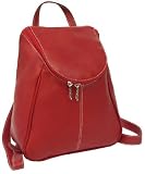 Piel Leather U-Zippered Flap Backpack