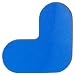InSite Solutions IN-40-236I PVC Corner Marker Tape, 7-1/2" Length x 7-1/2" Height, Blue