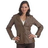 Pamela McCoy New Yorker Lamb Leather Blazer