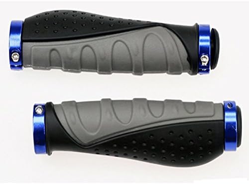Dipary Cycling Handle Bar Grips for Bike Bicycle Motorcycle Rubber 2pcs Blue