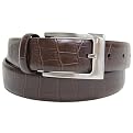 Bosto Croc Print Lthr Belt Brn