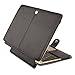 MOSISO PU Leather Case Compatible with MacBook 12 inch Case A1534 with Retina Display 2017 2016 2015 Release, Portfolio Protective Stand Cover Sleeve, Black
