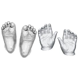 12 Casts / Large Baby Casting Kit with Metallic Silver paint by BabyRice
