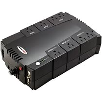Cyberpower CP550SL UPS - 550VA/330W 8-Outlet RJ11 Compact Design EMI/RFI USB