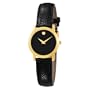 Movado Women's 606088 Museum Black Genuine Leather Strap Watch
