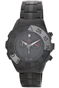 GV2 by Gevril Men's 3005B Parachute Black PVD Chronograph Bracelet Date Watch by GV2 by Gevril
