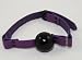 Spartacus Premium Bondage Purple Leather with Black Ball Gag with D Ring Fun Style Bondage Poducts Unique Sexual Foreplay Enhancement