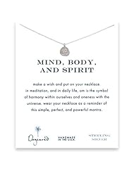 Dogeared Mind, Body and Spirit Om Necklace, Sterling Silver
