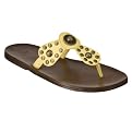 Women's Mossimo Supply Co. Lonnie Studded Gladiator Flip Flops - Yellow