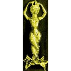 Mayer Mill Brass - SMAI-1 - Small Mermaid Andiron - Pair by Mayer Mill Brass