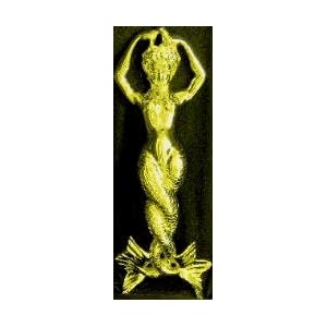 Mayer Mill Brass - SMAI-1 - Small Mermaid Andiron - Pair