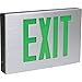 ESLA-B-A-2-R-2C Led Cast Al Ext Sign, Bk Hsg, Al Fp,2F,Rd Ltrs, Dual-Circ