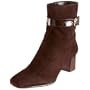 Bandolino Women's Dannell Bootie,Dark Brown Suede,8.5  US