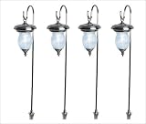 Westinghouse Solar Lighting 102124-41 Farrington II Four Piece Solar Light Set in Stainless Steel