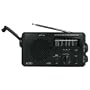 Eton FR350 Self-Powered Water Resistant AM/FM/Shortwave Radio with Flashlight and Cell Phone Charger in Black