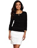 Jones New York Women's Ruffle Detail Cardigan Sweater