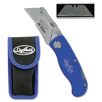 Cheap 3 Pack Sheffield Folding Lockback Utility Knife with Pouch, 3 Utility Blades, Blue by GREAT NECK SAW MFG. (Catalog Category: Office Maintenance, Janitorial & Lunchroom / Tools) 41Qrwam8dXL Cheap 3 Pack Sheffield Folding Lockback Utility Knife with Pouch, 3 Utility Blades, Blue by GREAT NECK SAW MFG. (Catalog Category: Office Maintenance, Janitorial & Lunchroom / Tools)