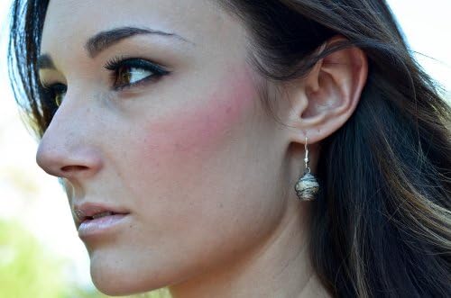 Wrapped Earth Pearl Earrings