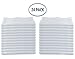Estilo Washcloth Towels Extra Soft Cotton, Highly Absorbant, 24-pack, White
