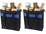 Rachael Ray Thermal Tote Set (Set of 2) (Black W/ Blue Trim)