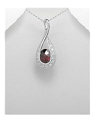 CZ Pendant Necklace In 92.5 Sterling Silver
