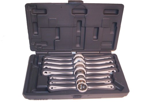 Champion ST-SET-NF5 Speedthreader HSS Die Handle Set With 1/4-28, 5/16-24, 3/8-24, 7/16-20, 1/2-20 Sizes