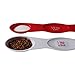 CLEARANCE SALE Double Ended Measuring Spoons -- Measure 2 Ingredients Simultaneously - The Flat Base on the Spoons Allow You to Prepare Ingredients in Advance Without Spilling.