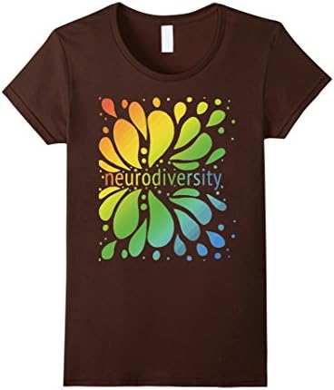 Women's Neurodiversity Splash T-shirt XL Brown