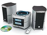 New Bookshelf Home Stereo CD Player AM FM Radio Aux NR