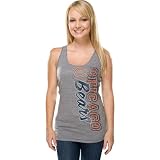Chicago Bears Women's Side Swept Logo Grey Tri-Blend Tank Top