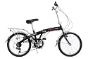PAKKA LITE ALLOY FOLDING BIKE 6-SPEED 20" WHEEL BLACK