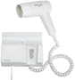 Jerdon JWM5CF Wall Mount Hair Dryer, White