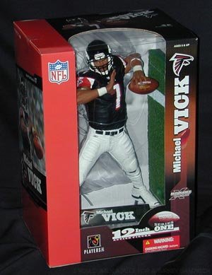 McFarlane Toys NFL Sports Picks 12 Inch DELUXE Action Figure Michael Vick (Atlanta Falcons) Black Jersey