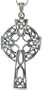 Sterling Silver Celtic Cross Pendant, 2 in. (51mm) long