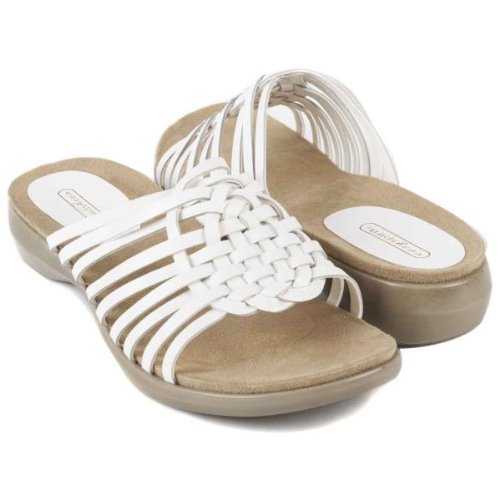 Easy Spirit Women's Ellie Sandal,White/White,7 M