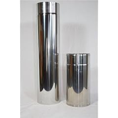 Rauchrohr Ofenrohr Edelstahl - Rohr 1,00 m 150 �
