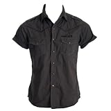 Soul Cal Short Sleeve Compo Shirt II - Black - Mens