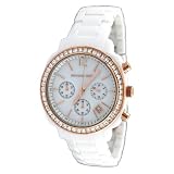 Michael Kors White Acrylic Crystal Dial Rose Gold-tone Ladies Watch MK5214 by Michael Kors