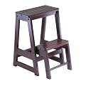 Double Step Stool - Antique Walnut