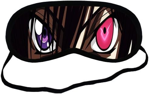 Code Geass-Lelouch Sleeping Mask Comfortable Face Blindfold Cotton Soft Smooth Eyes Sleeping Mask Easy Carry For Travel or Office