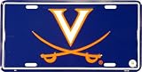 University of Virginia embossed metal auto tag