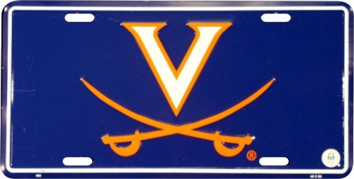 University of Virginia NCAA Tin License Plate