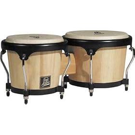 Latin Percussion Aspire Wood Bongos, Natural