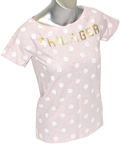 Tommy Hilfiger Women Relax Fit Polka-Dot Graphic Tee