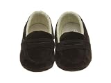 Beba Bean - Baby Penny Loafer - Dark Brown Leather/Cotton Soft Infant Shoes