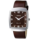 Invicta Men's Slim Collection Square Brown Leather Watch #5132